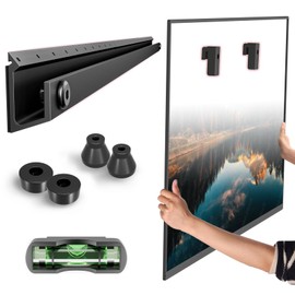 No Stud TV Wall Mount for Drywall 32-75 Inch, No Drill TV Bracket Holds up to 150lbs, Studless TVs Hanger Tilts 5° with Max Vesa 600x400, Low Profile, Tool-Free No Damage Easy Install for Home, Renter