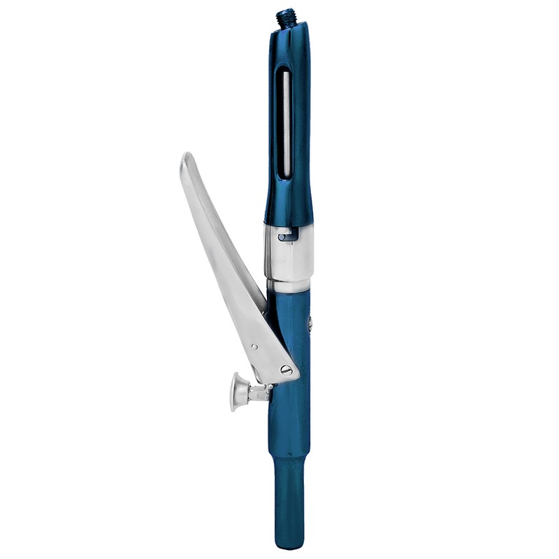 Professional Stainless Steel Dental Aspirating Anesthetic Syringe Surgical Tool (Blue)