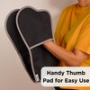 Muldale Professional Black Oven Gloves Double - Heavy Duty Aga