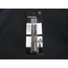 Covergirl Easy Breezy Brow & Fill + Define 2pk Pencils & Sharpener 500 Black NIP