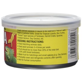 Zoo Med Tropical Fruit Mix-ins Papaya Reptile Food, 3.4-Ounce