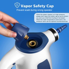 Handheld Steam Cleaner, Pressurized Multi-Surface Steam Cleaner with 9 Accessories, Chemical Free Steam Cleaner for Home Use, Steamer for Cleaning Floor, Furniture, Upholstery, Grout, and Car