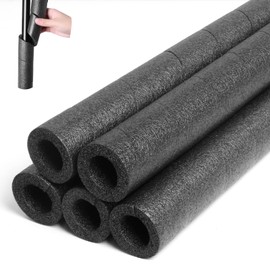 Storystore Pipe Insulation Foam Tube, 5 Pcs Soft Foam Pipe Covers, Multi-Purpose Black Tube Suitable for Indoor and Outdoor Swimming Pool Handle Water A/C Pipe