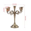 Elegante Soporte para candelabro, 5 Brazos de aleación Candelabra Estilo