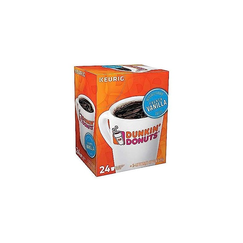 Dunkin' Donuts 2519292 French Vanilla Coffee K-Cup Pods Medium Roast