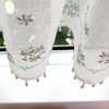 sunny day fabric Cafe Curtain Silver Approximately 49.2 x 25.6