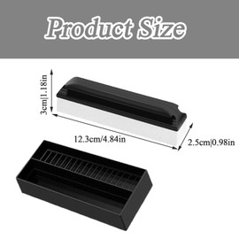 1 x Beard Sponge Beard Hair Sponge Sponge for Beard Hair Beard Hair Removal Sink Sponge for Beard Hair Beard Sponge with 1 x Storage Box