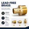 Pex Crimp Fitting, 6 Pack, 1/2" male Adapter, F1807 C46500