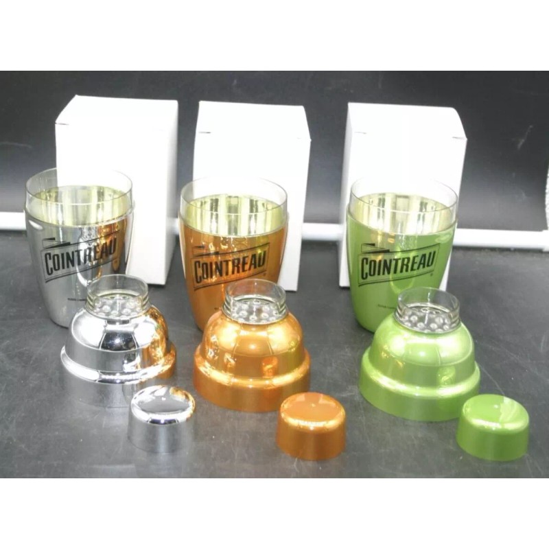 Cointreau Lot of 3 Cointreau Mini 3 pc Shaker w/