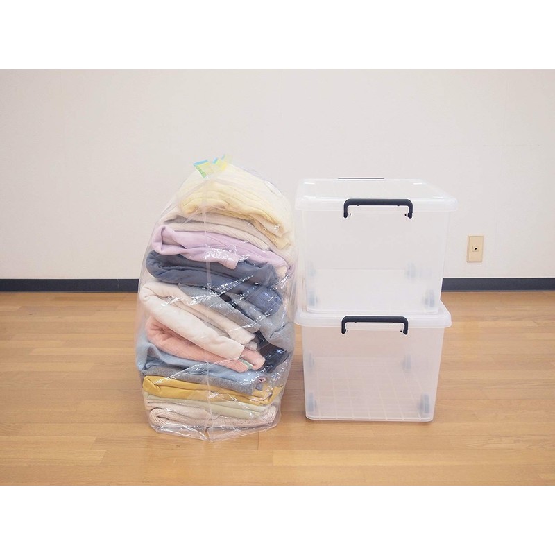 Towa Sangyo Compression Bag, Clear, M, MVG, Clothing, Compression Pack,