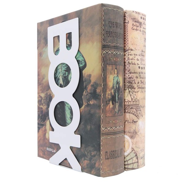 Fashion Simple Style Lengthways Vertical Book Pattern Nonskid Art Decorative