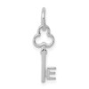 Bonyak Jewelry 14K White Gold Key Letter E Initial Charm