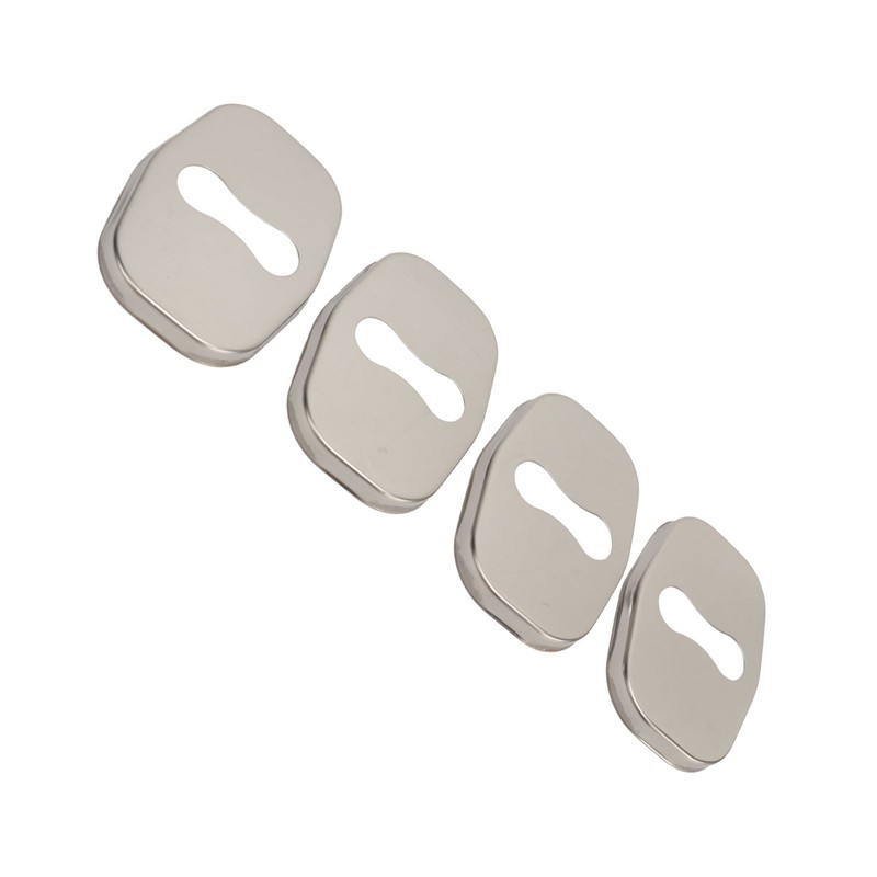 4PCS Door Lock Striker Cover Stainless Steel Strong Protection Replacement