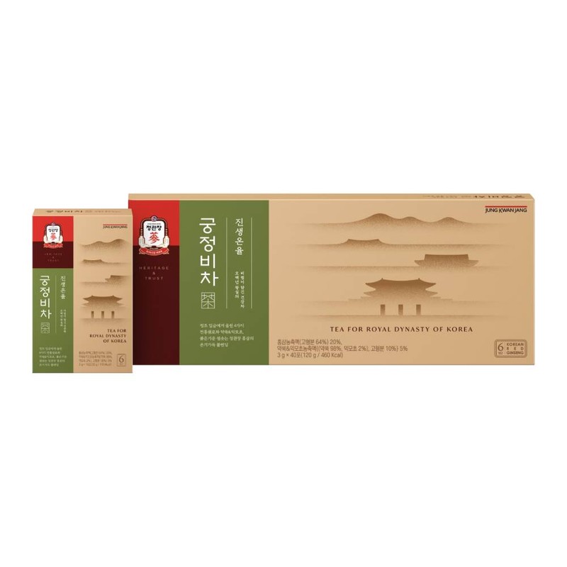 Cheongkwanjang Gungjeongbicha Ginseng Onyul 3g 40 packs / 정관장 궁정비차