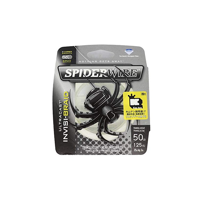Spider Wire SCUC50IB-125 Linea Ultra Cast Invisibraid, 50 lbs, 125