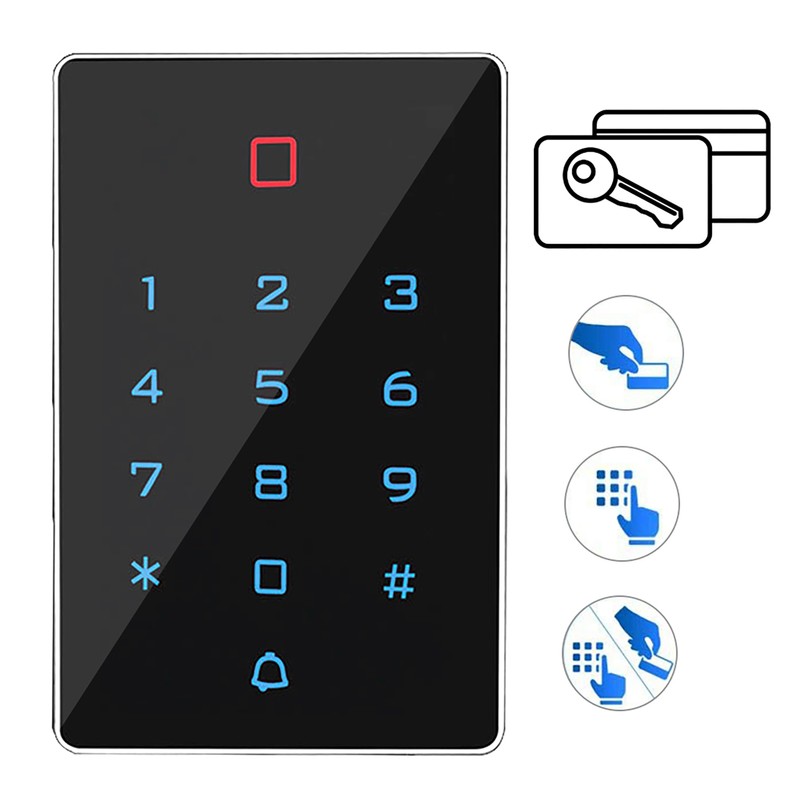 T12 Touch Keyboard Access Control Machine with Waterproof Cover and