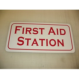 First Aid Station Metal Sign