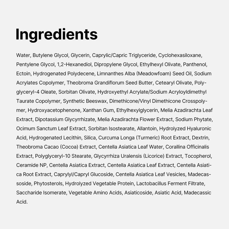 medicube Exosome Cica Tea Tree Cream for Sensitive Skin with