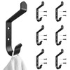 DaskFire Screw-in Coat Hooks for Towels and Robes, Black Showerroom