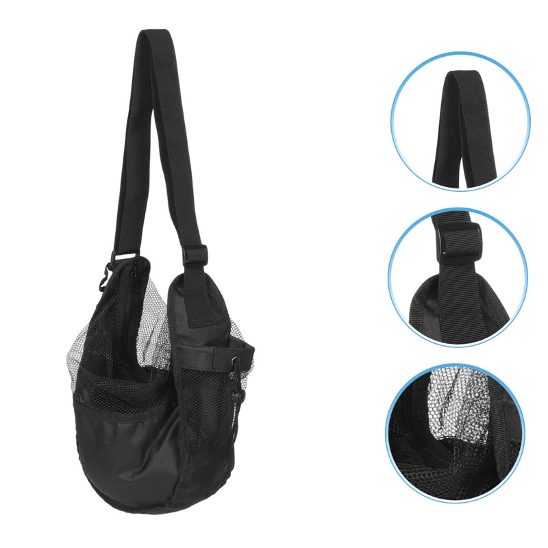 CORHAD Portable Basketball Bag Durable Mesh Sports Ball Carrier Convenient