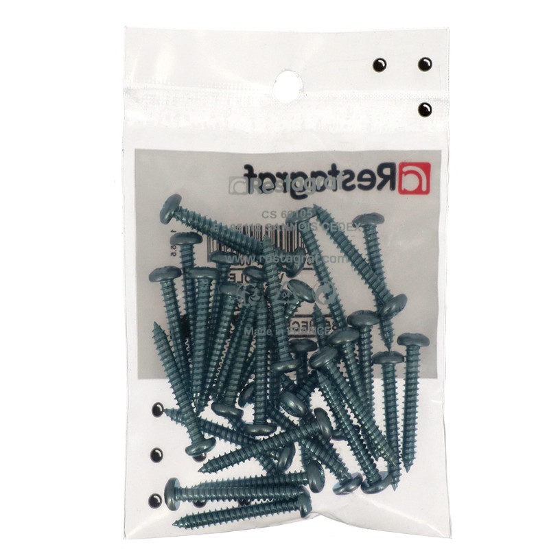 Restagraf 635 Sheet Metal Screws, Zinc White, 4.2 mm x