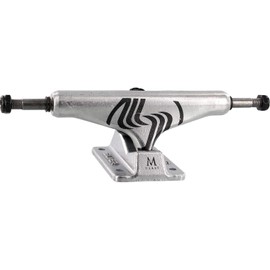 Silver Skate Trucks M-Class Hollow Polished/Black Skateboard Trucks - 5.25" Hanger 8.0" Axle with 1" Chrome Hardware - Bundle of 2 Items