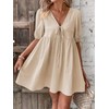 IDEALSANXUN Linen Dresses for Women 2025 Spring Summer Beach Tie