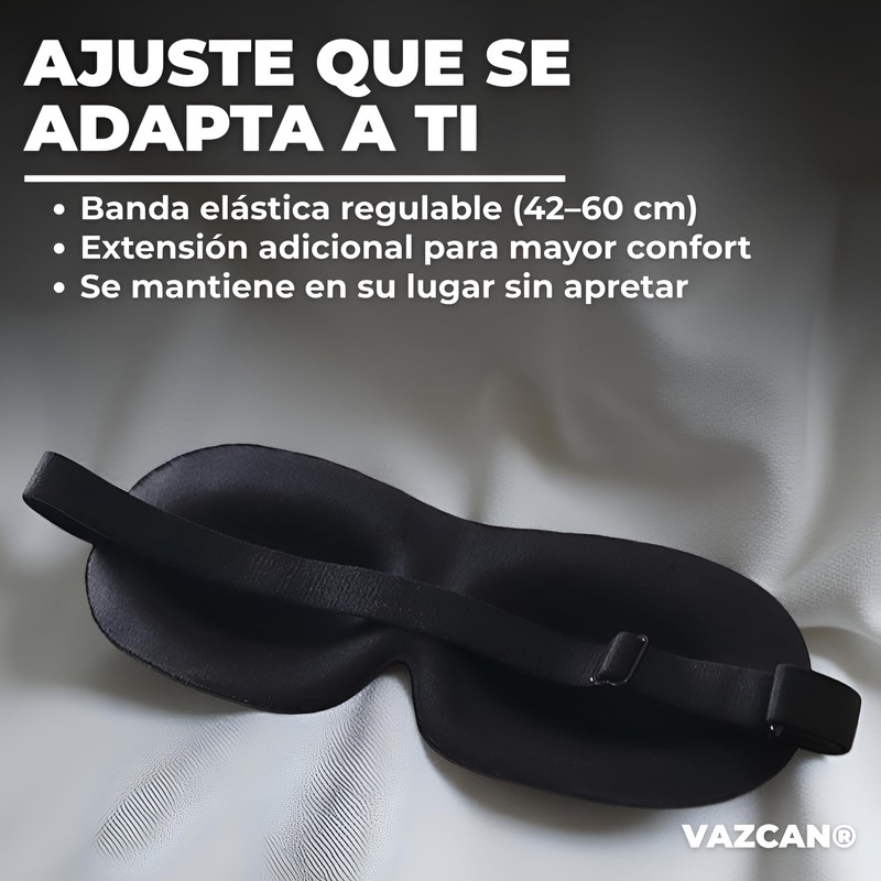 VAZCAN® Ergonomic 3D Sleep Mask with Memory Foam, 99% Light
