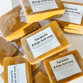 Turmeric & kojic acid lemon gentle daily facial soap bar Organic Skincare