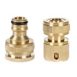 XINGHECHENGWEI Hose Joint Faucet Nipple Faucet Hose Joint Faucet Connector Sprinkler Nipple Suitable for Washing Machine, Dishwasher, Garden Sprinkler Hose Connection Car Wash Connector Hose 1/2 and 3
