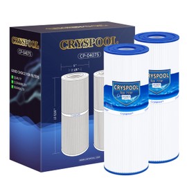 Cryspool® 04075 Filter Compatible with C-4950, PRB50-IN, FC-2390, Guardian 413-212-02, J200 Series Filter, 03FIL1600, 373045, Cal Spa Hot Tub Filter, 50 Sq. Ft Spa Filter Cartridge, 2 Pack