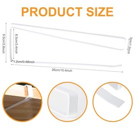 Cup Lid Organiser Pack of 2 Cup Lid Holder Under Cabinet Cup Lid Hooks for Kitchen Worktop Cabinet