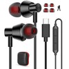 iMangoo Wired Earbuds USB C Headphones Headset with Microphone for
