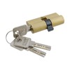 Savagrow 60mm Lock Cylinder with 3 Keys Solid Brass Door