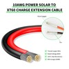 Ansoufien Solar Panel Connector to XT60 Connector Cable 20FT, 10AWG