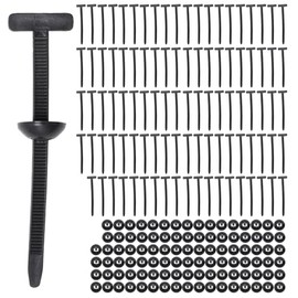 SYOWADA 100 Piezas De Cinchos de Plástico Autoblocantes, Prácticas Hebillas de Nylon, Adecuadas para Mantenimiento de Automóviles, Oficinas Y Fijación