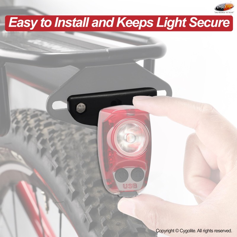 Cygolite Tail Light Rack Mount - for Hypershot, Hotshot Pro,