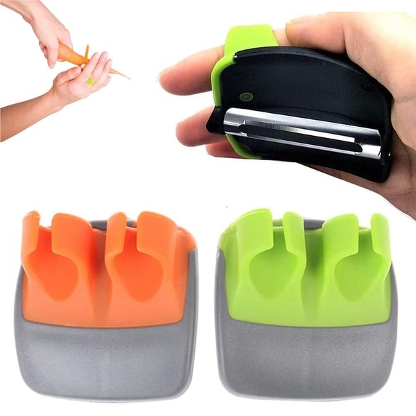 2 Sharp Peelers for Kitchen, Carrots & Vegetable Peeler Set