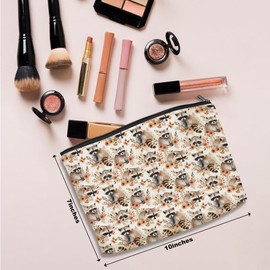 Raccoon Cosmetic Bag Raccoon Stuff Merch Makeup Bag Funny Raccoon Lover Gifts for Women Animal Lovers Grandma Breeder Raccoon Accessories Makeup Pouch Birthday Mothers Day Christmas Friendship Gifts