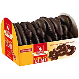 Weiss Schoko Ulmi Herzen-Sterne-Brezeln Zartbitter Köstliche Weiche Lebkuchen 3x (150g)
