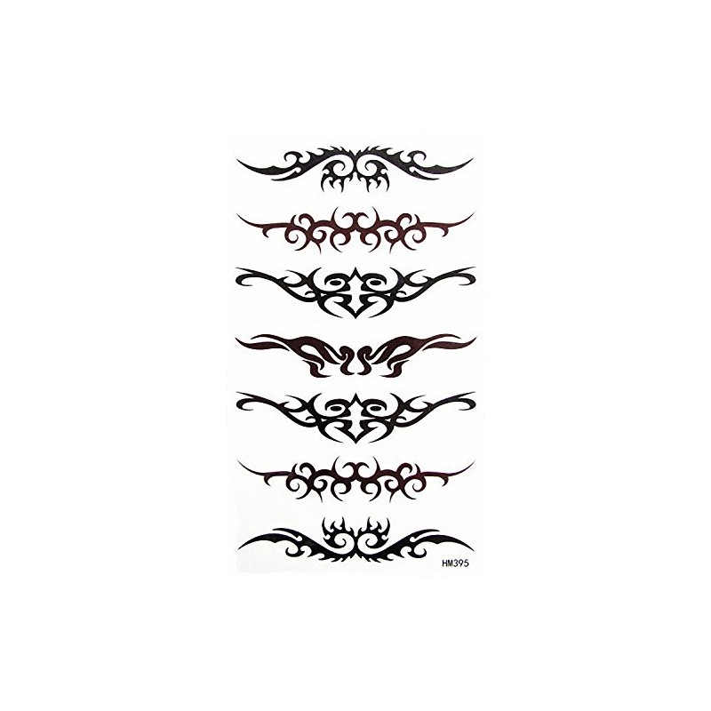 MapofBeauty Tribal Armband Temporary Waterproof Tattoo Sticker(2 pcs/lot)