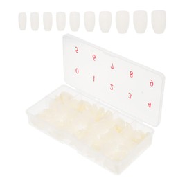 Beavorty 500pcs Ballet False Nail Tips for DIY Manicure Salon Natural Easy to Trim Shape for Nail Art Enthusiasts and Sharing Friends