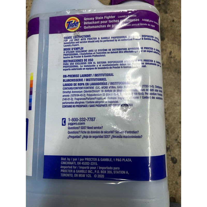 Tide Professional Greasy Stain Fighter 2.5 gal Laundry Additive 5-90