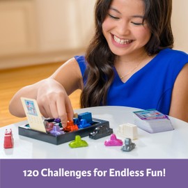ThinkFun Rush Hour Deluxe – The Gamer's Logic Game | Navigate 120 Traffic Challenges with Collector's Edition Limo and Metallic Design | Ages 8+