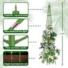 Hsundries 6FT Obelisk Trellis for Climbing Plants Outdoor, 16mm Rust-Proof