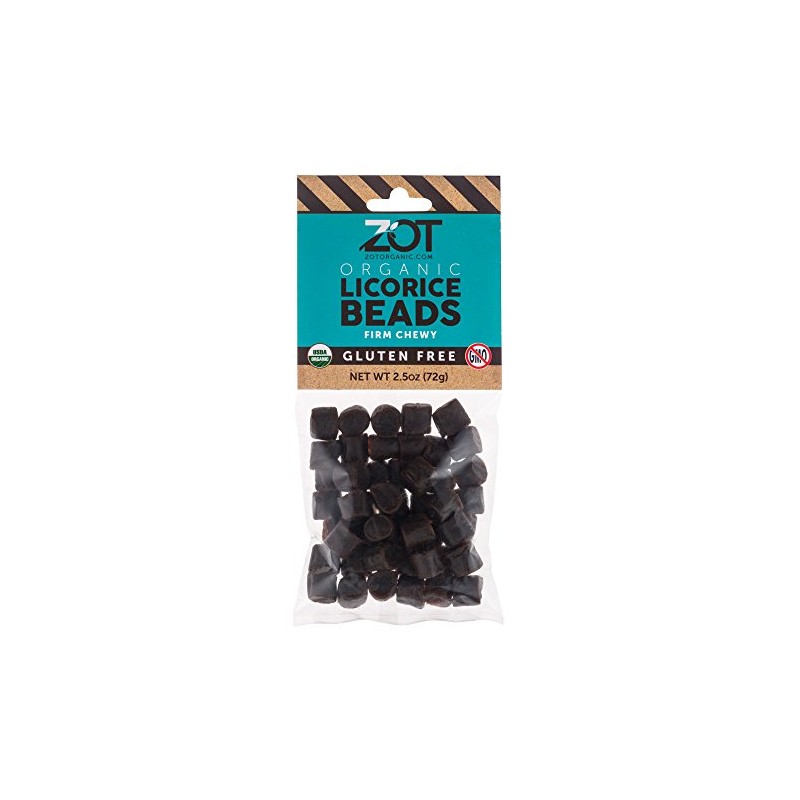 ZOT Firm-Chewy Licorice Beads, 2.2 Pound