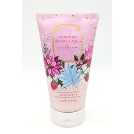 Generic Strawberry Snowflakes, Bath and Body, Exfoliating Glow Body Scrub, 8 oz