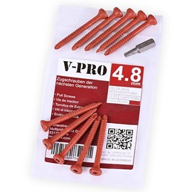 MULTIPICK Locksmith Pull Screw - [4.8 x 48 mm] Pull Screw Door Opening - Cylinder Puller Screws Set - Lock Screw Door Cylinder - Pull Screws Bell - Pack of 10