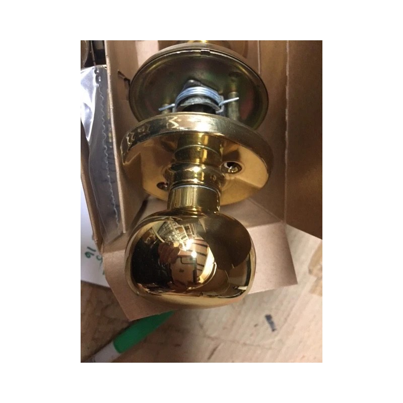 Weiser NEW WEISER LOCK FAIRFAX PASSAGE KNOB POLISHED BRASS, EASY