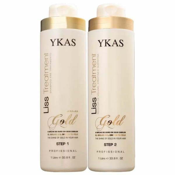 Ykas Gold Liss Treatment Brazilian Progressive Kit - 2x1000ml